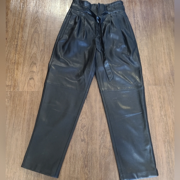 mango faux leather pant - Picture 2 of 4